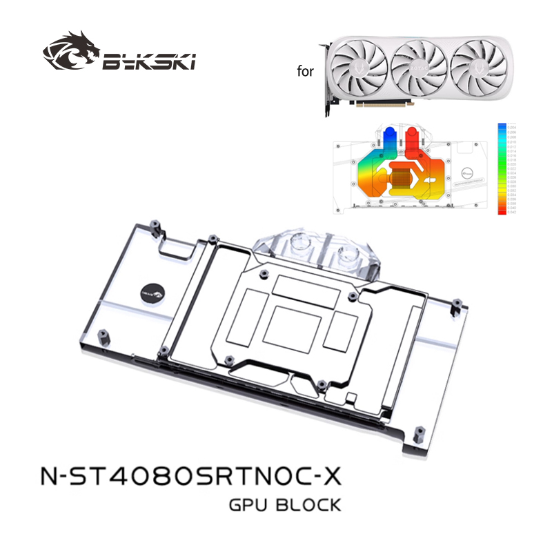 Rtx 4080 Water Cooling Block - Bykski N-ST4080SRTNOC-X Blok GPU untuk ZOTAC