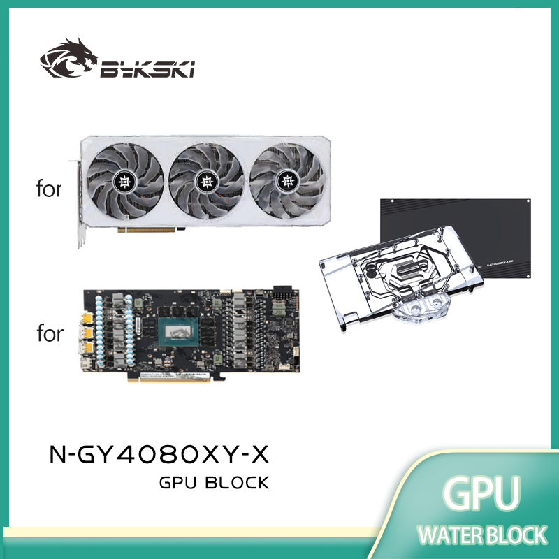 Rtx 4080 Water Cooling Block - Blok GPU Bykski N-GY4080XY-X untuk Kartu