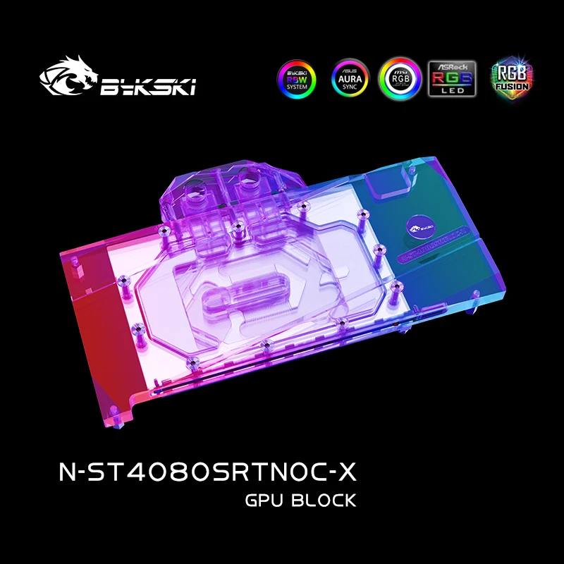 Rtx 4080 Water Cooling Block - Bykski N-ST4080SRTNOC-X GPU Block untuk Kartu