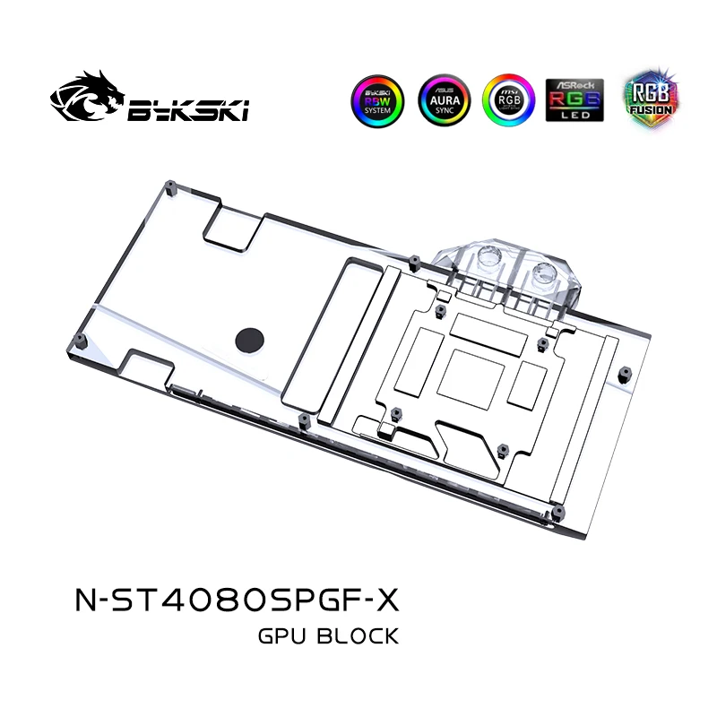 Blok GPU Bykski untuk Kartu Vi - Rtx 4080 Water Cooling Block ulasan dan harga