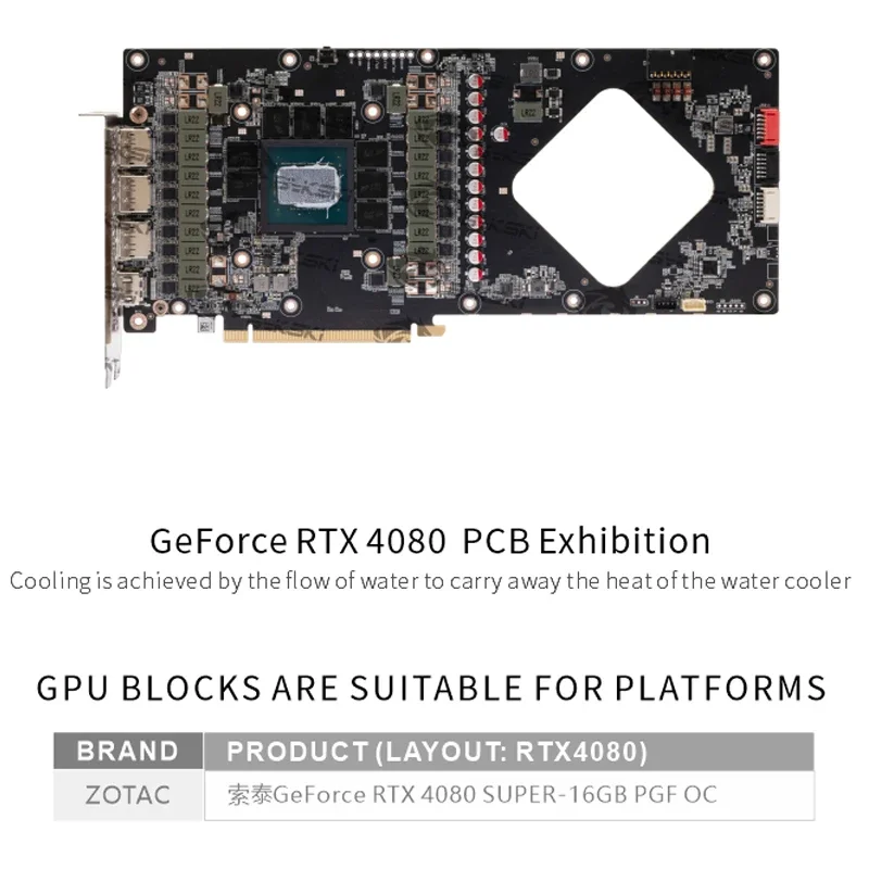 Bykski N-ST4080SPGF-X Blok GPU - Rtx 4080 Water Cooling Block ulasan dan harga